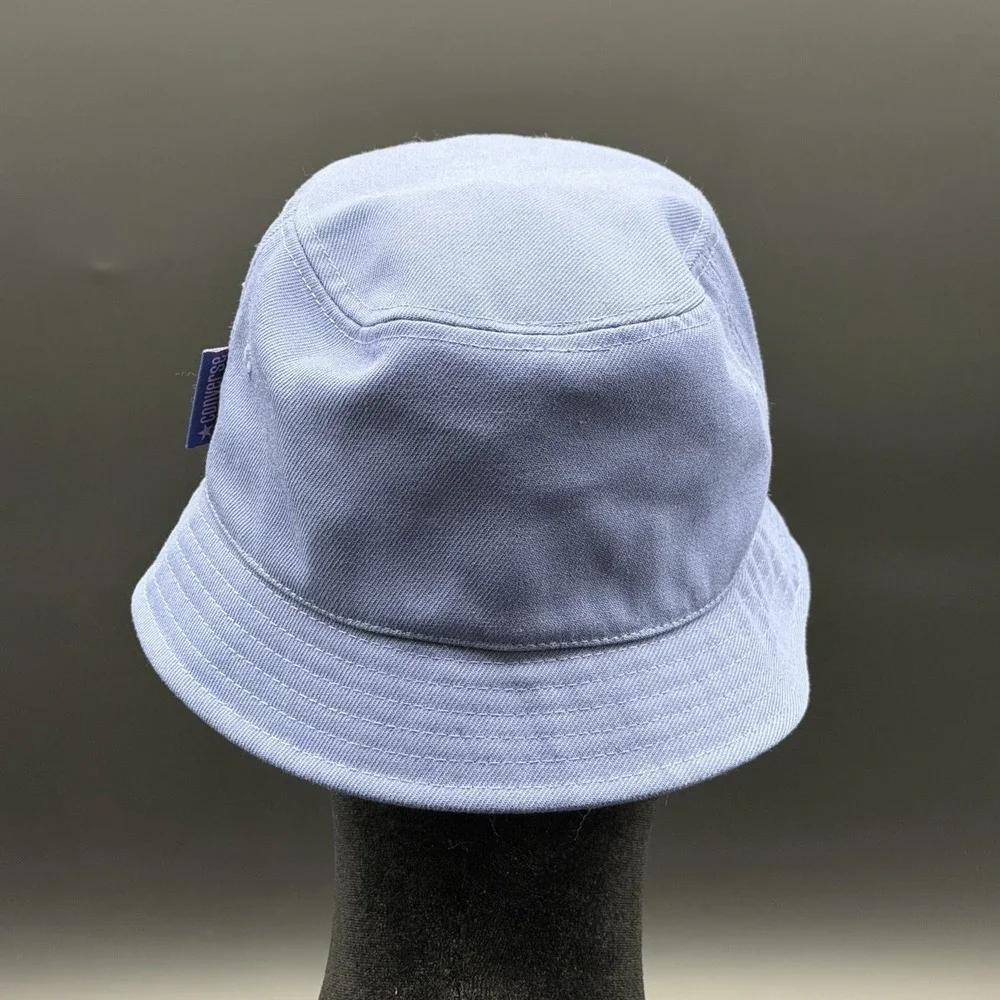 New Converse Kids All Star Club Bucket Hat Size Kids 8-20 Light Blue Sun Cap